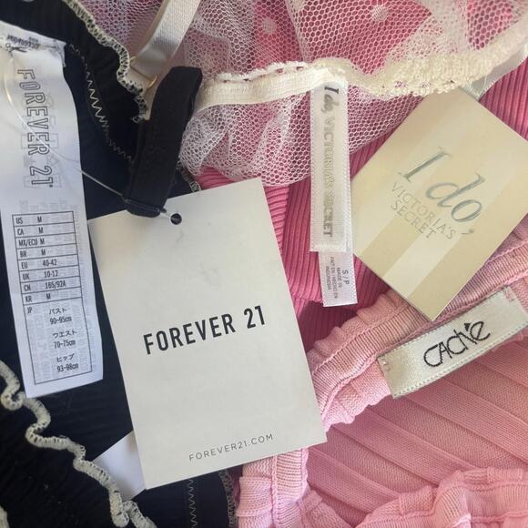 4 PC. Y2K COQUETTE PINK BUBBLE GUM FAIRY TOPS BUNDLE XSMALL - Picture 6 of 6